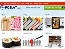 Tablet Screenshot of poslat.cz